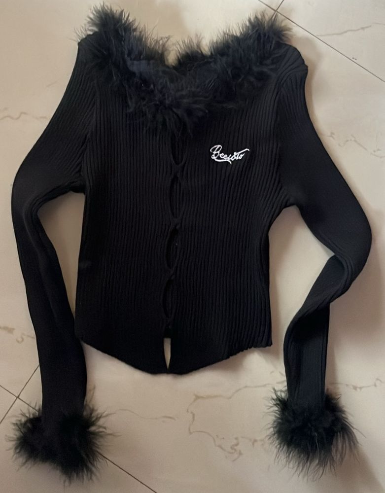 Black Korean Style Top