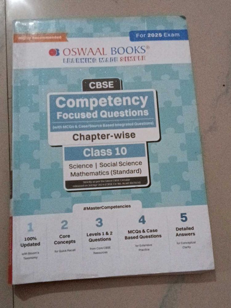 CBSE Class 10 Competency Focused Questions Book