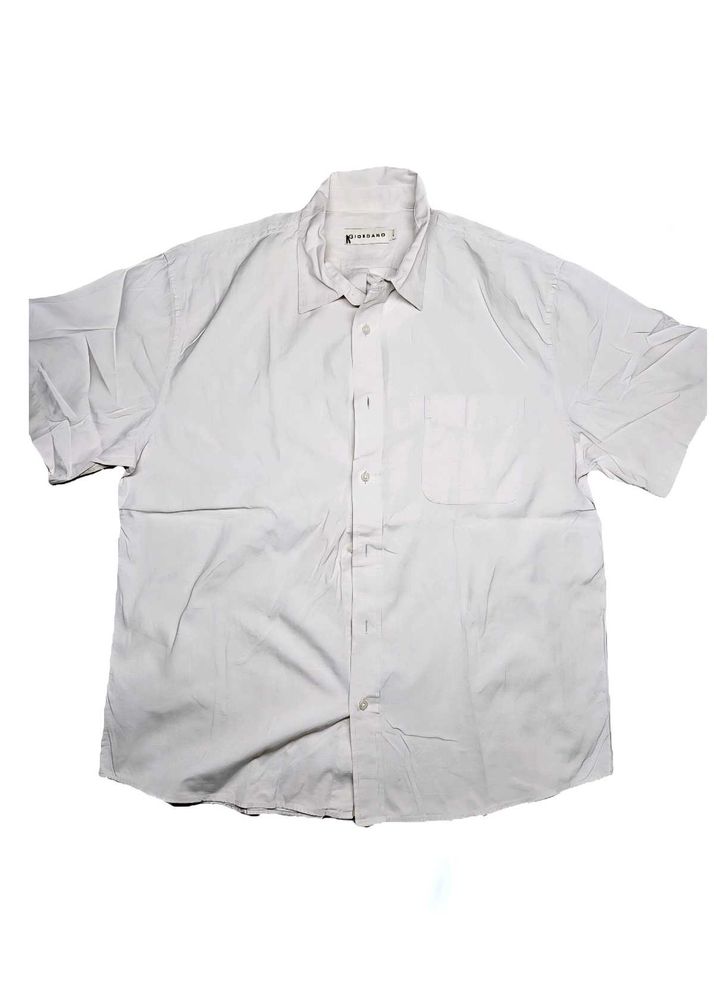 Men's Short Sleeve Button-Up Boxy Shirt