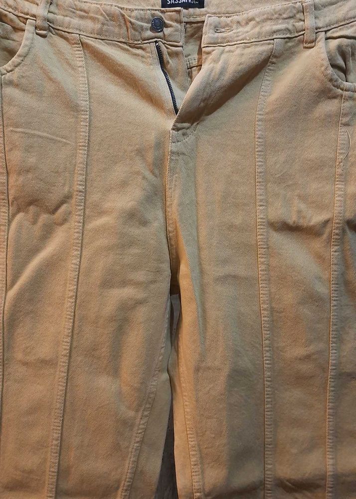 Mustard Yellow Jeans Never Worend