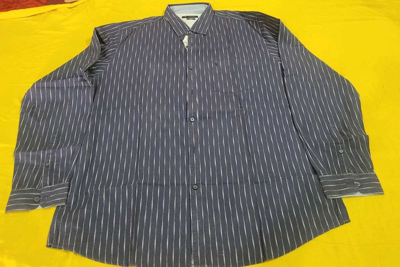Striped Button-Down Shirt