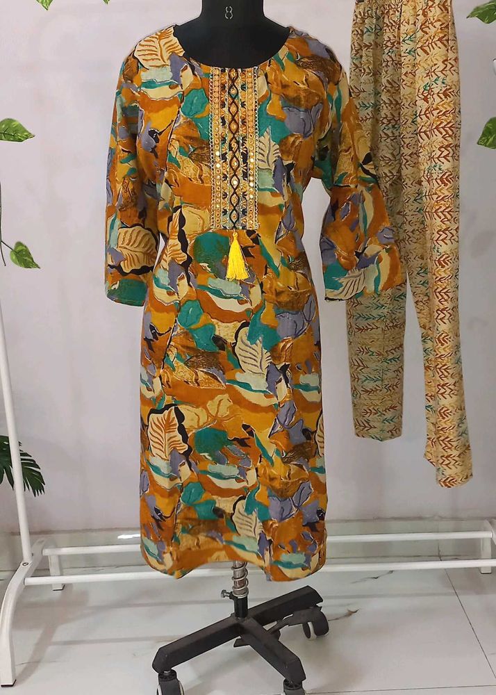 Brand New Mustard Shades Coord Set