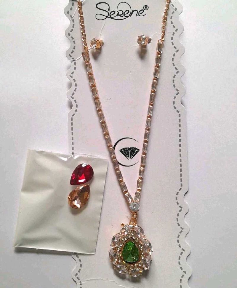 Elegant Serene Necklace &amp; Earring Set