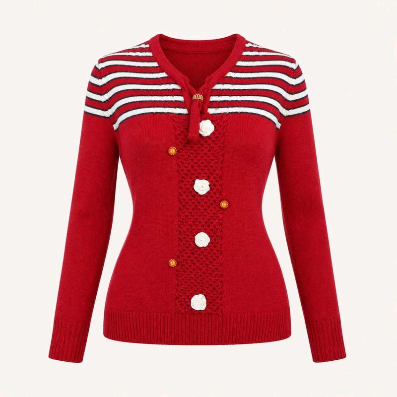 Pinterest Red Knit sweater ❤️