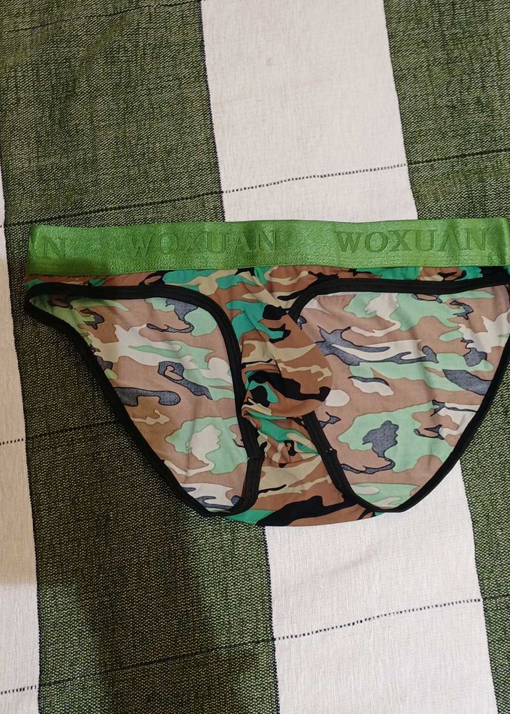 Green Army print Woxuan Mens Innerwear