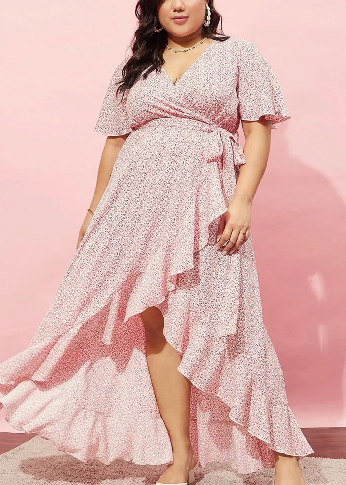 Chic Floral Wrap Maxi Dress