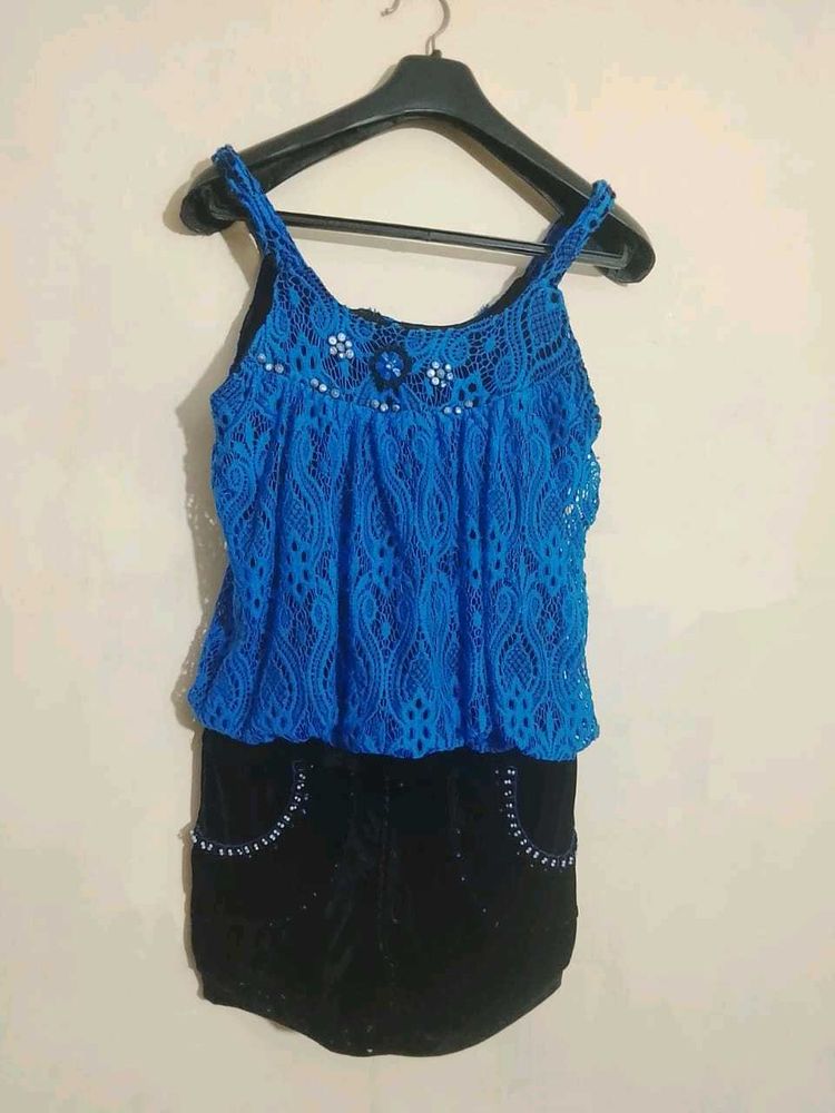 Chic Blue Lace dress