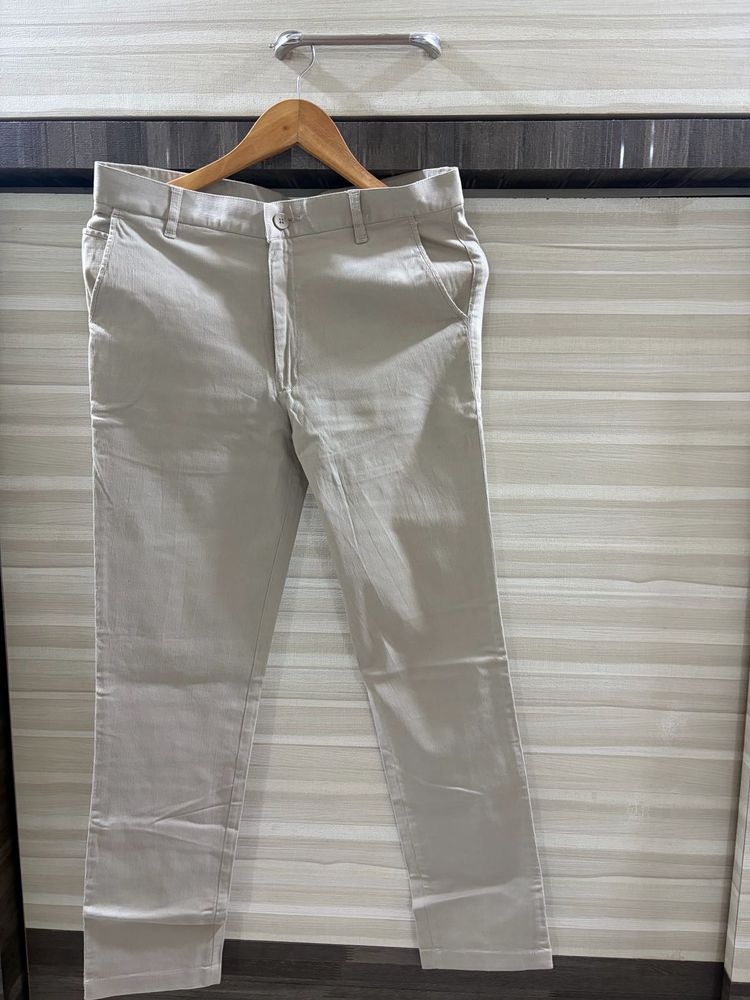 Men's Beige Chinos