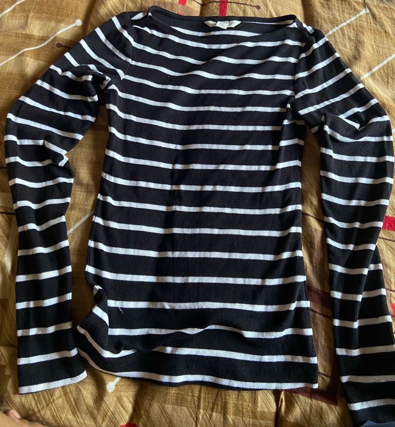 Striped Long Sleeve Top