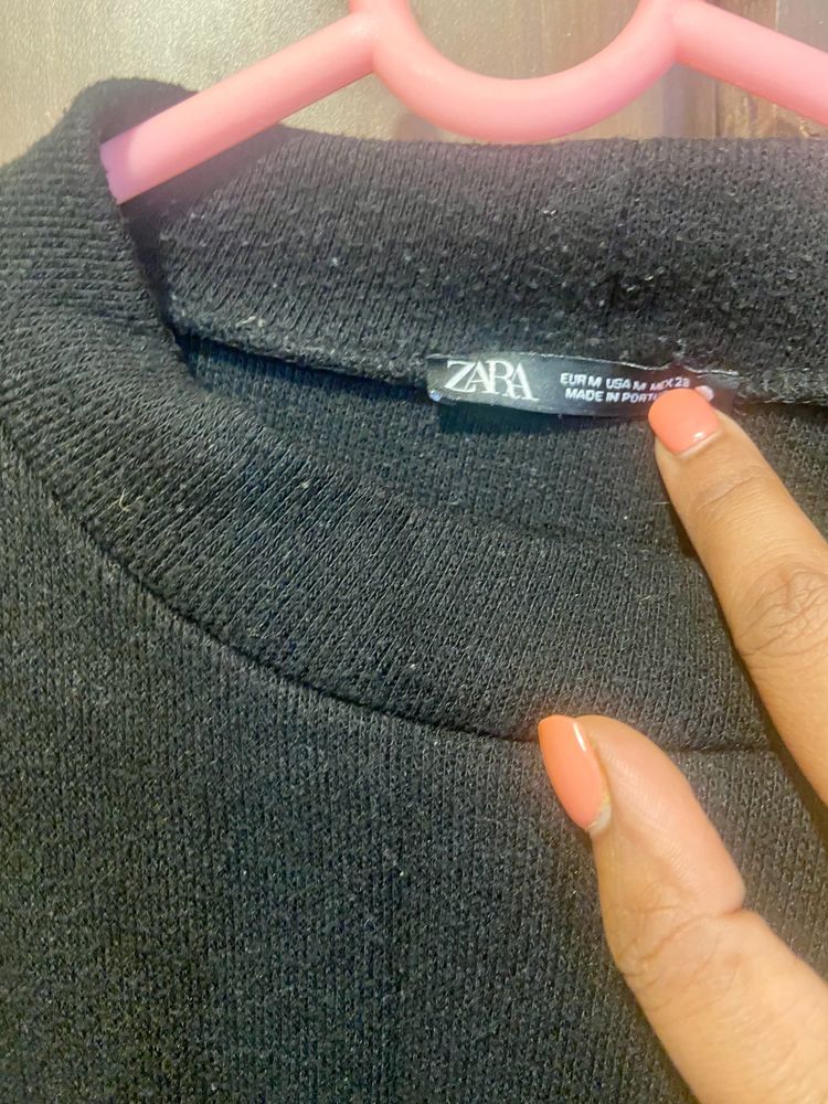 Zara Woollen Black Top