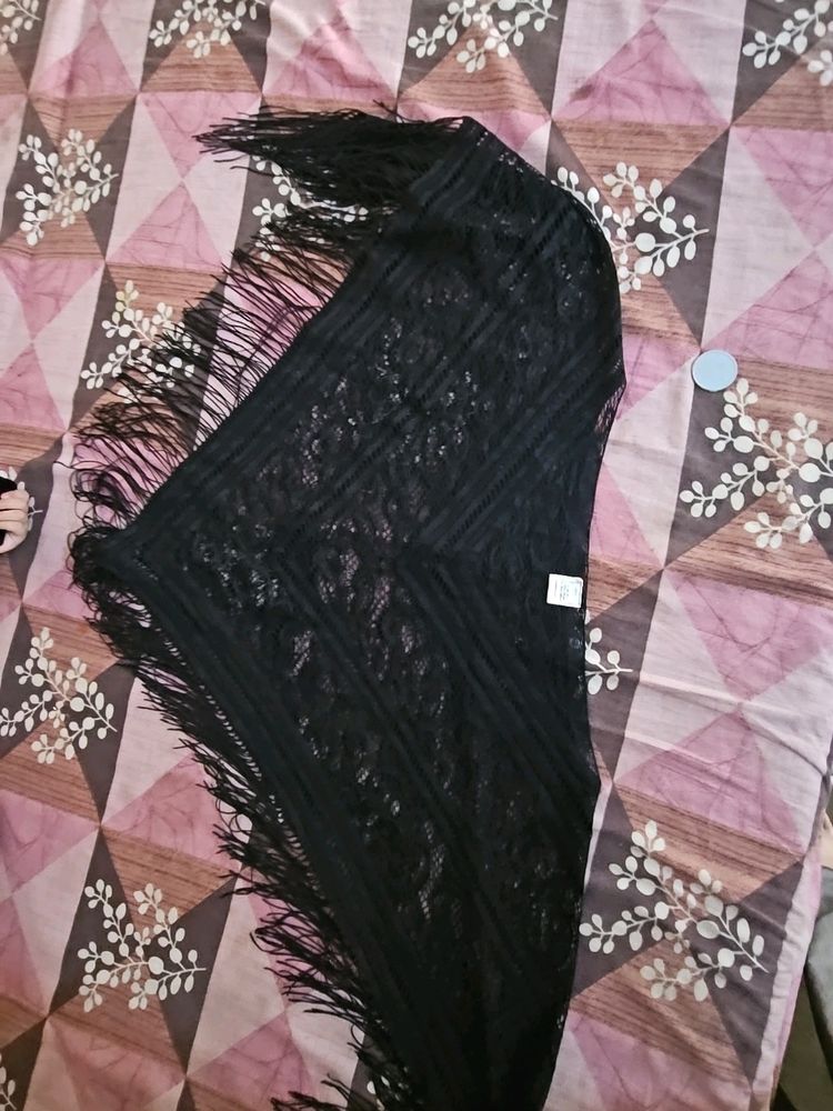 Black Net Ponchoo