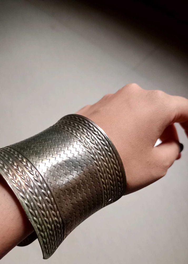 Silver Tone Cuff Bracelet