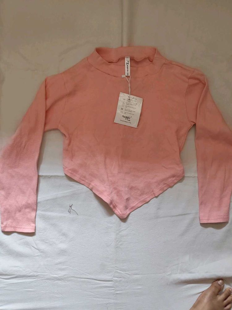 Cute Pink Long Sleeve Top