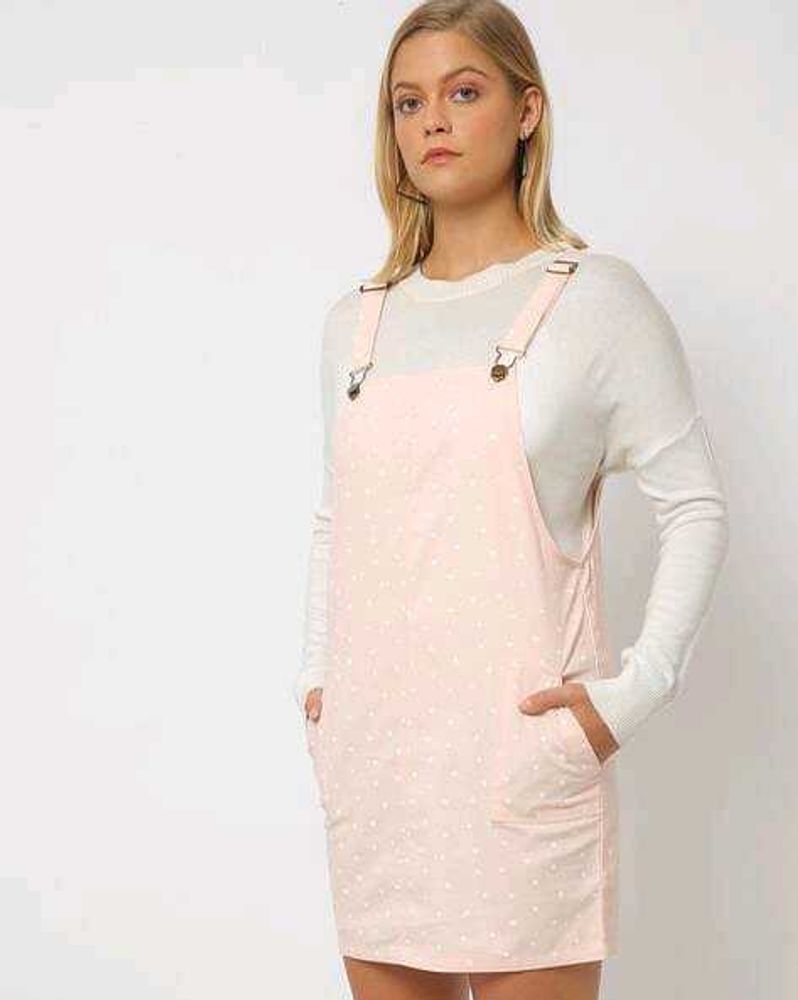 Pink Polka Dot Short Overalls