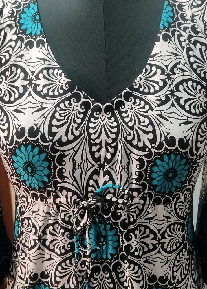 Patterned Casual Dress