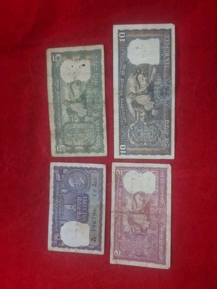 Vintage Indian Currency Collection