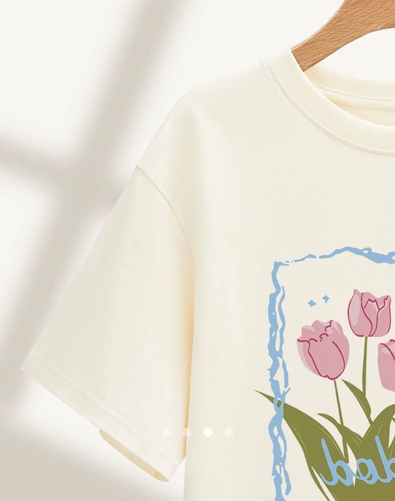 Floral Print Casual T-shirt