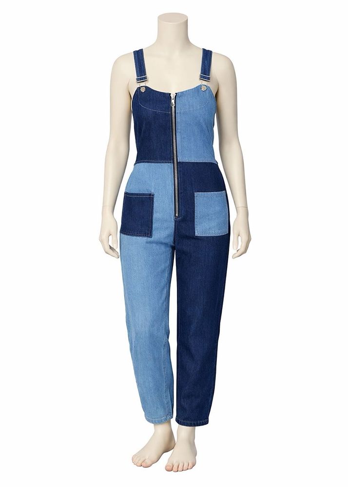 Denim Patchwork Jumpsuit🦋💙