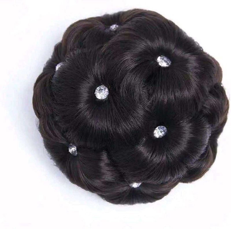 Black Diamond Studded Hair Bun