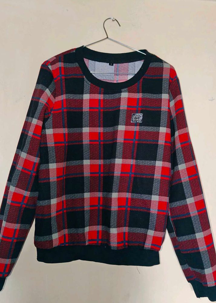 Plaid Pattern Sweater
