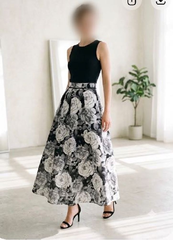 Elegant Floral Maxi Skirt
