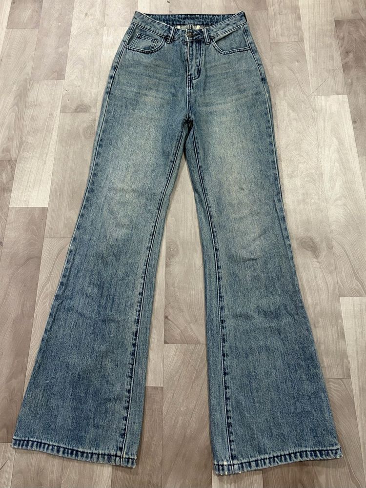 Vintage Wash Flare Jeans