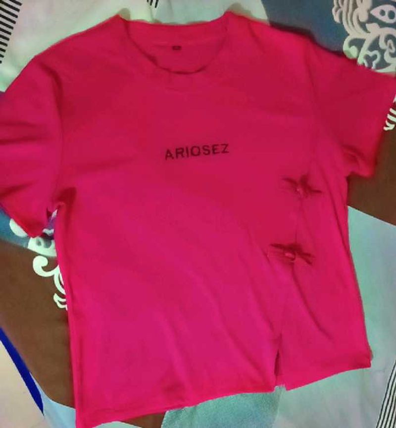 Pink T-Shirt with Unique Design