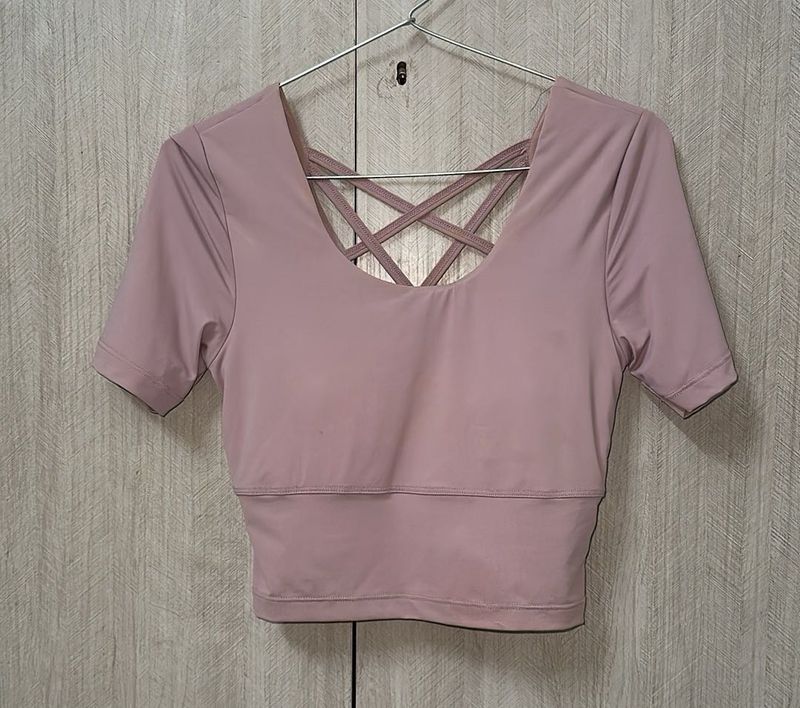 Crisscross Back Crop Top