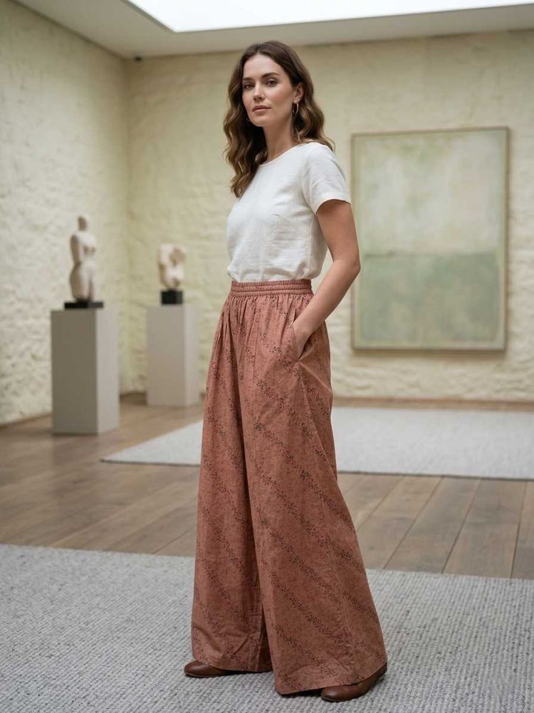 Stylish Wide-Leg Printed Paalazo