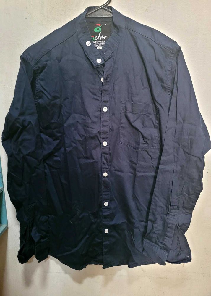 Men's Casual Mandarin Collar Shirt