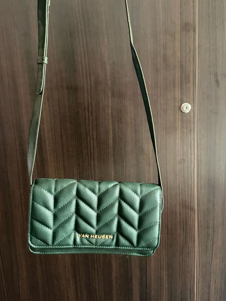 Van Heusen Green Crossbody Bag