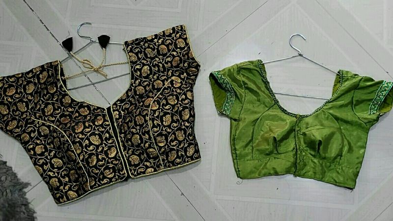 2 Pack Black Golden &amp; Olive Blouses