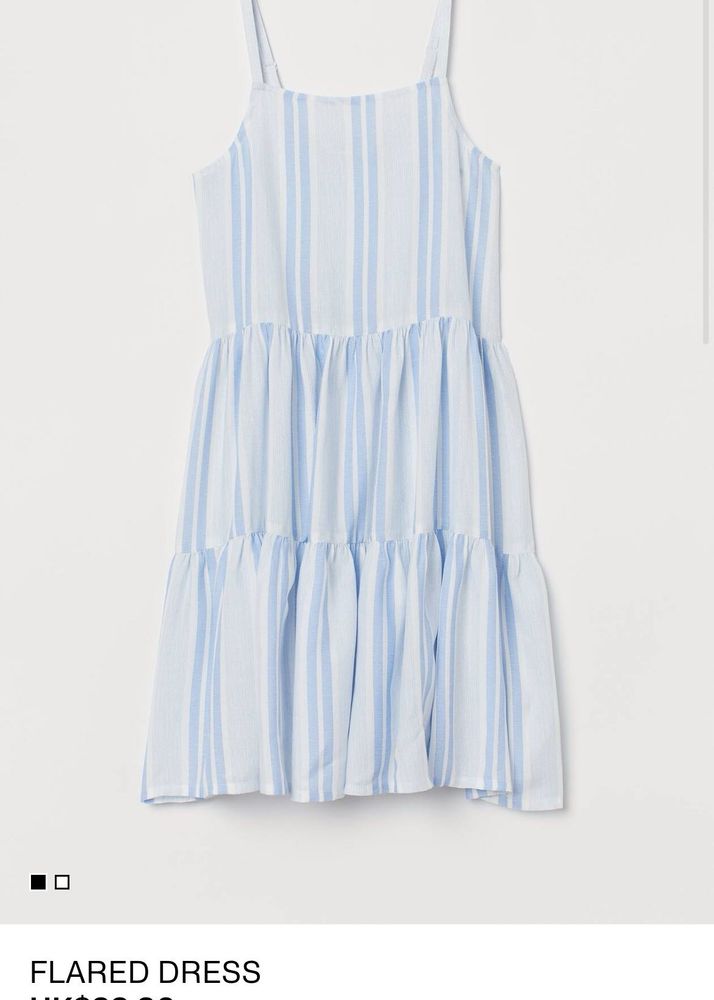 Striped Blue &amp; White Sundress