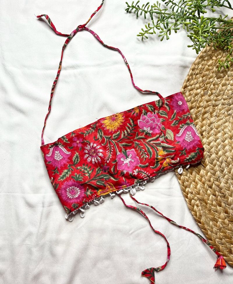 Handmade Vibrant Floral Print top
