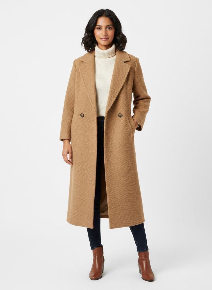 Ramuz Marie Boutique Elegant Wool  Overcoat