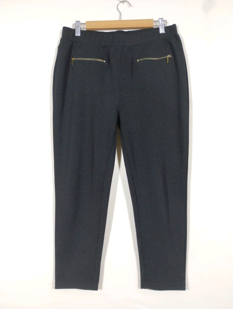Tulsattva Black Ankle Length Jeggings (Women)