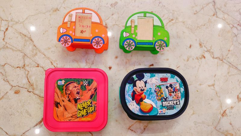Lunch Box (2) + Pen Stand With Small Photo Frame 2