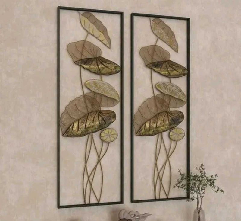 Light Weight Metal Wall Decor - Golden Leaf