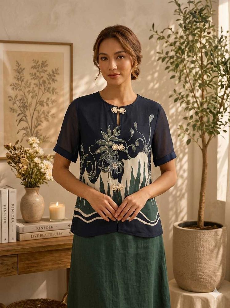 Unique Batik Print Blouse