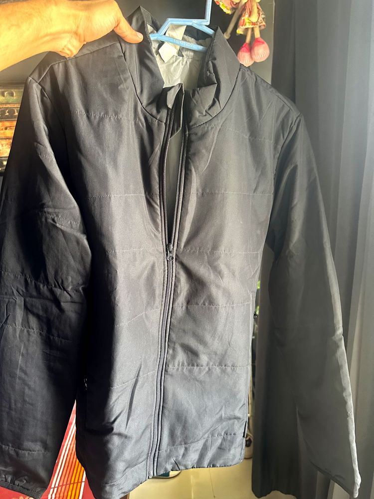 Black Puffer Jacket Decathalon