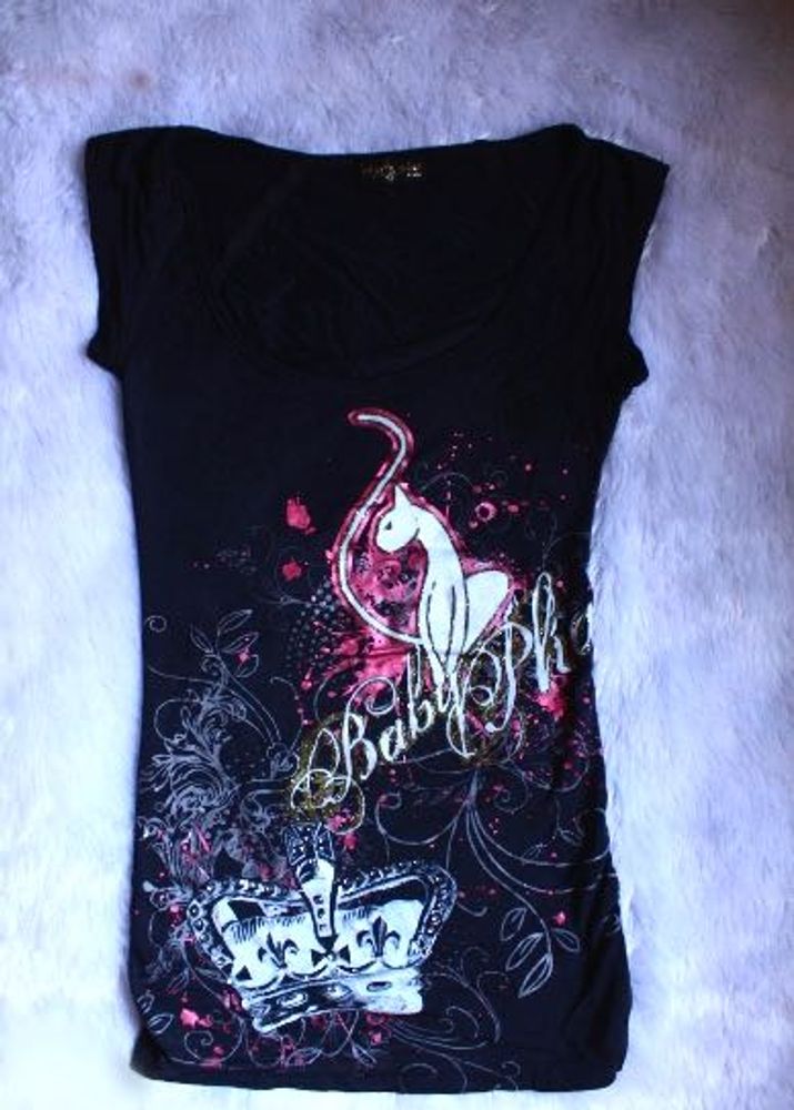 RARE FIND Vintage baby phat black top