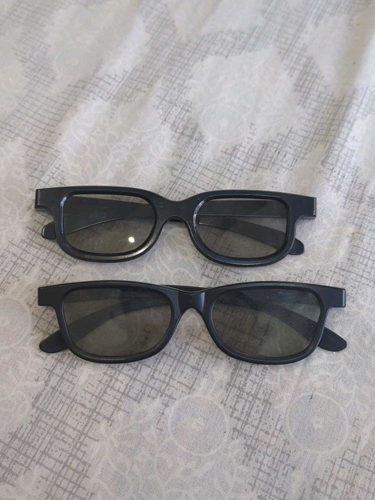 2 Pairs 3D Glasses