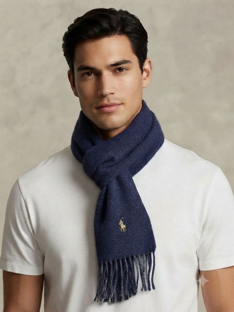 Ralph Lauren Men's Navy Scarf