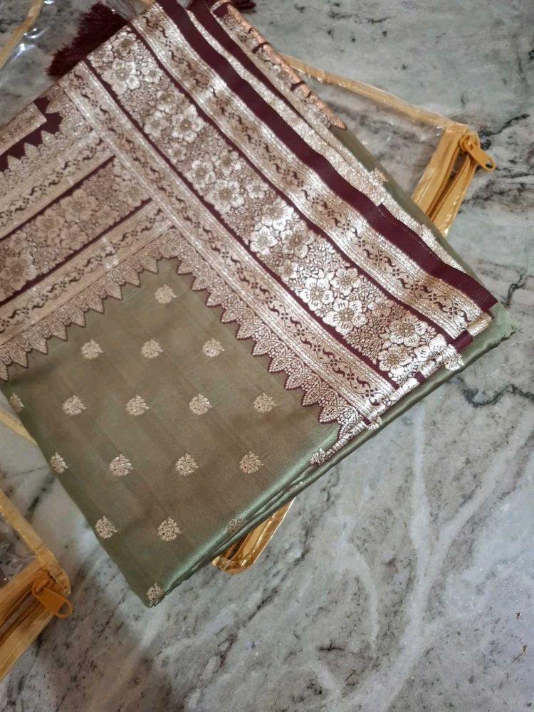 New premium Satin Silk Saree