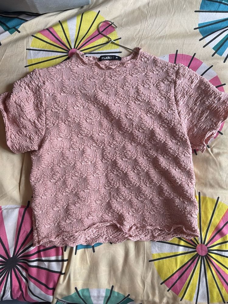 Pink Crop Top - Size M