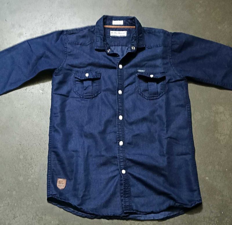 Boys Blue Denim Shirt