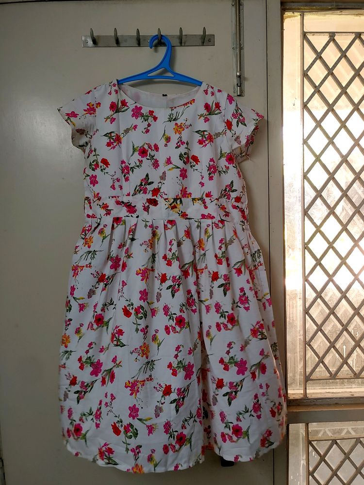 White Floral Dress