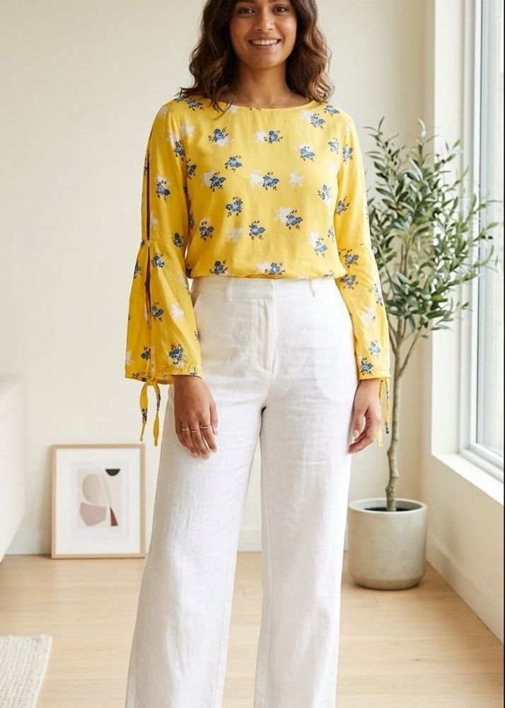 Sale📍Zink London 44size Bright Yellow Top Women's