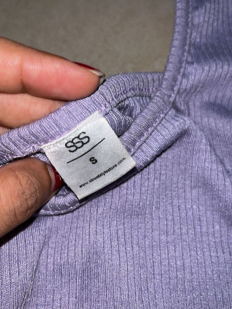 Lilac Puff Sleeve Top