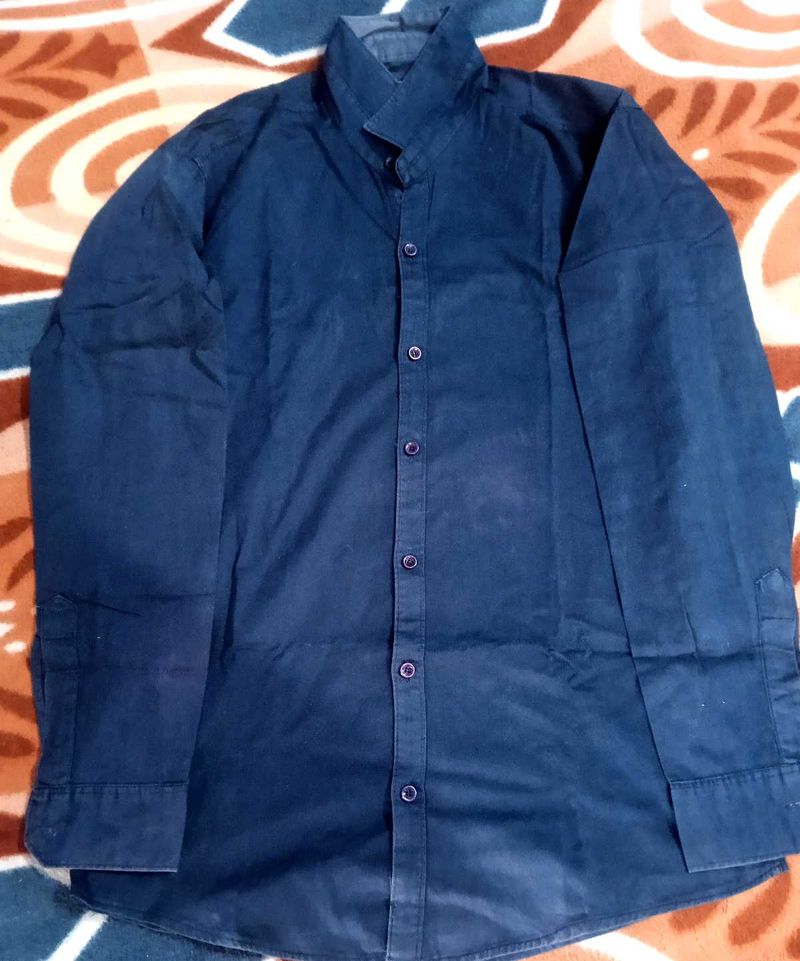Classic Navy Blue Shirt
